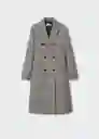 Abrigo Martini Gris Talla M Mujer Mango