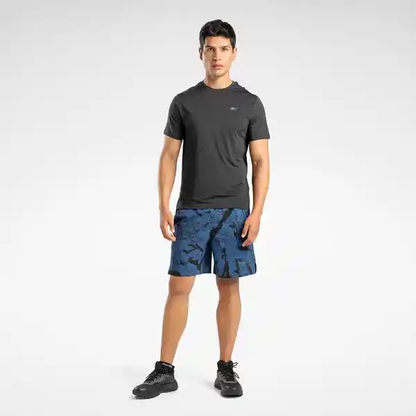 Reebok Camisa Athlete Tee 2.0 Rbk-Chill Hombre Azul Talla S