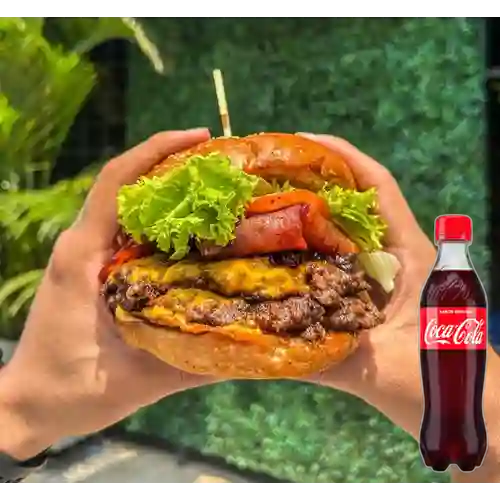 Combo Smash Burger + Coca-Cola Sabor Original 400 ml