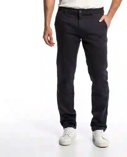 Pantalon Khakis Portland Azul Oscuro Talla 28 Hombre Chevignon