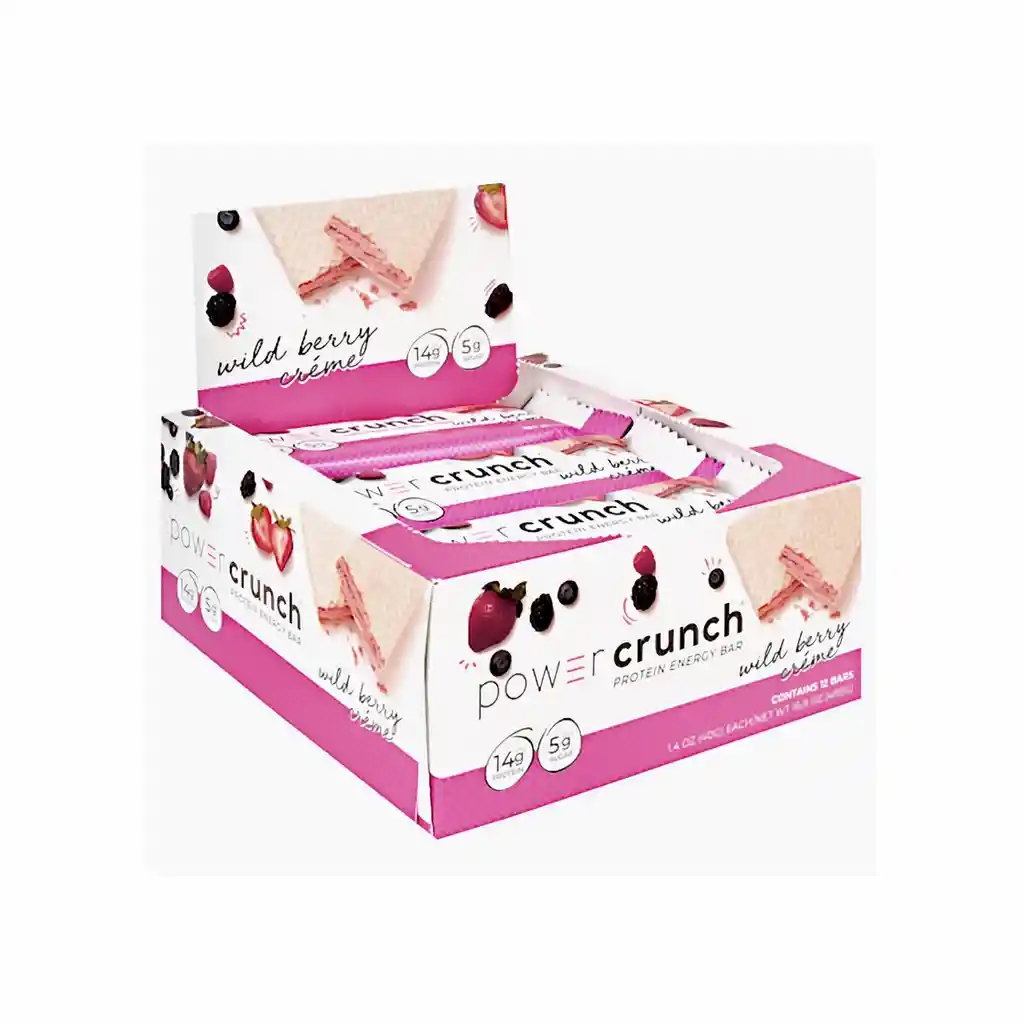Power Crunch Barra Wild Berry Creme Caja