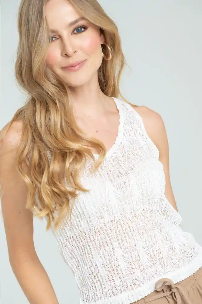 Blusa Tejido Plisado