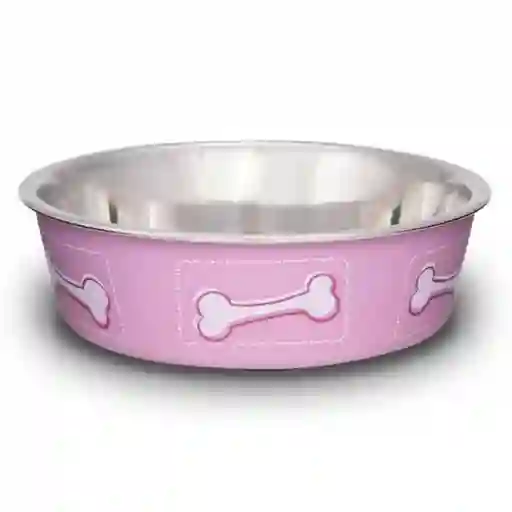 Loving Pets Comedero Acero Inoxidable para Perro Bella Pink