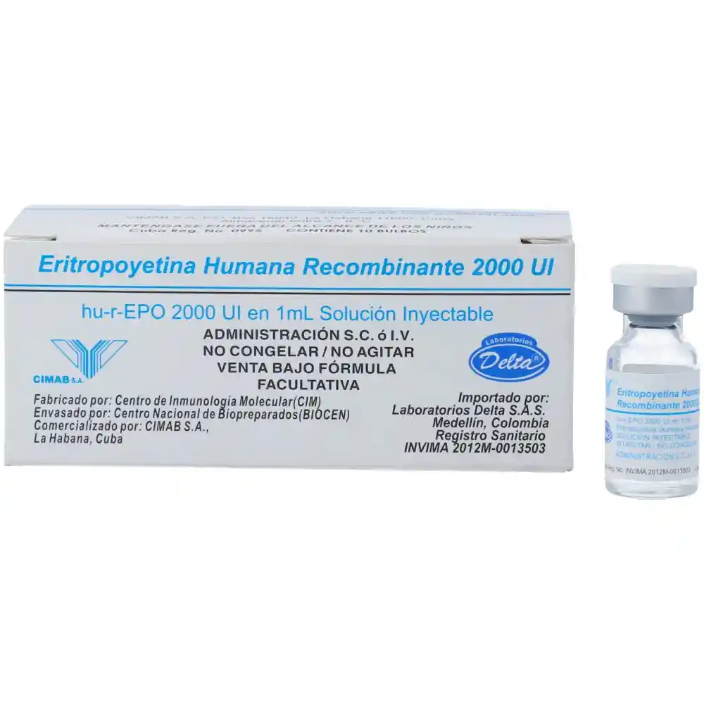 Delta Eritropoyetina Humana (2000 UI)