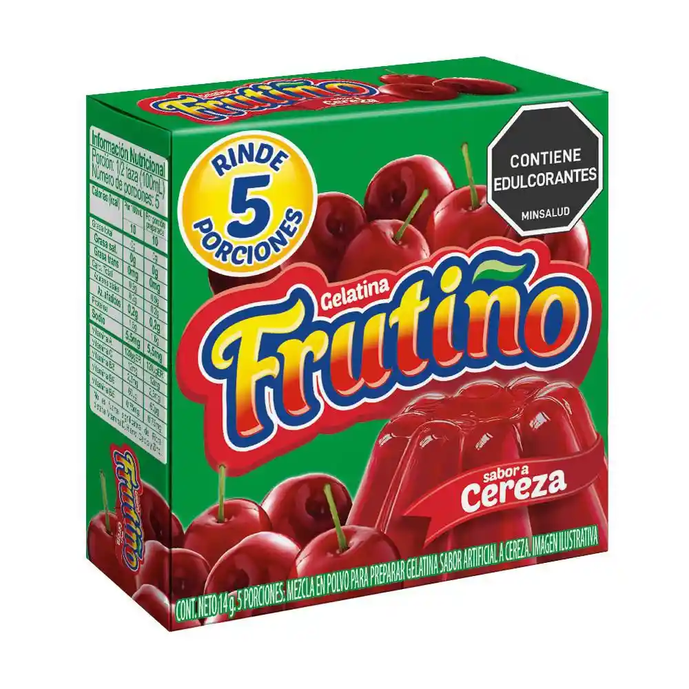 Mezcla Polvo Gelatina Cereza Frutino
