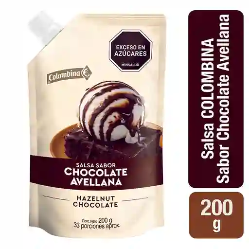 Colombina Salsa Sabor Chocolate Avellana 