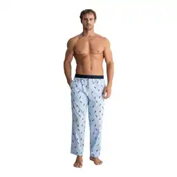 Pantalon Bota Recta en Tejido Plano Masculino Taci Punto Blanco