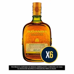 Pack X6 Whisky Buchanan´s Master 750ml