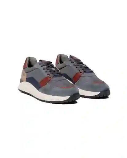 Tenis Runner Mix Gris Acero Medio Talla 41 Chevignon
