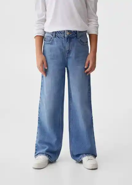 Jean Wide6 Tejano Niñas Medio Talla 7 Mango