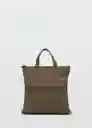 Mochila Totepack Khaki Talla 99 Hombre Mango