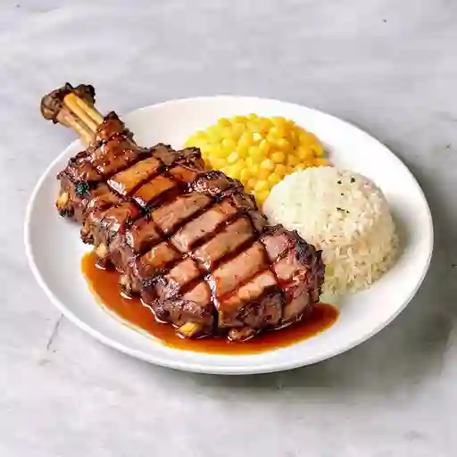 Costilla asada al carbon