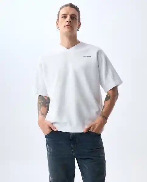 Camiseta Hombre Blanco Talla XL 841G020_BLA110601 Americanino