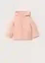 Anorak Lightb2 Peach Talla 71 Niñas Mango