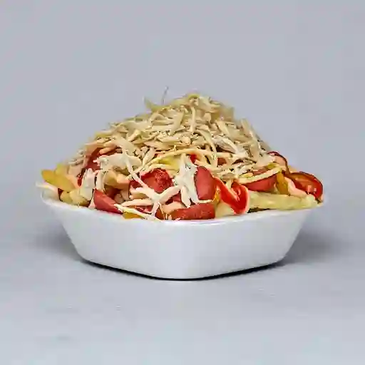 Salchipapa con Pollo