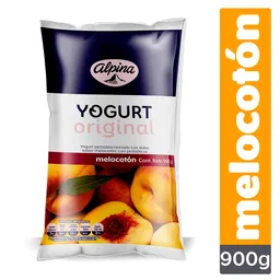 Yogurt Original Alpina Melocotón Bolsa 900 g
