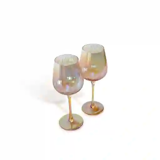 Set Copa Ámbar Tornasol 23644 Ambiente Gourmet