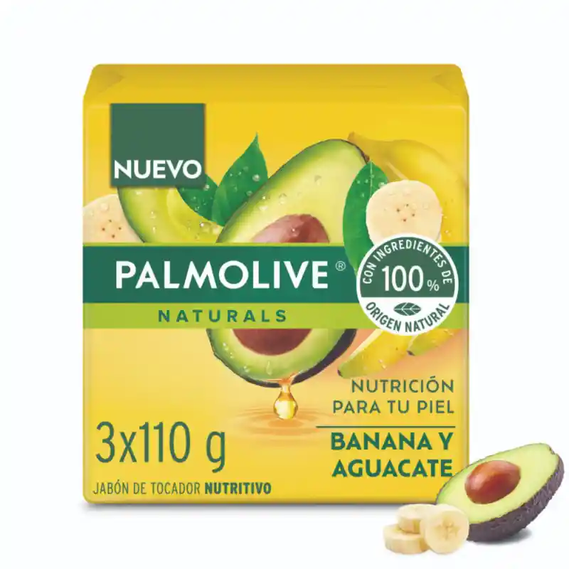 Palmolive Jabón Banana y Aguacate Barra