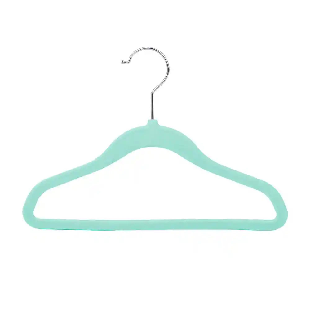 Pack 5 Colgadores Kids Terciopelo Menta