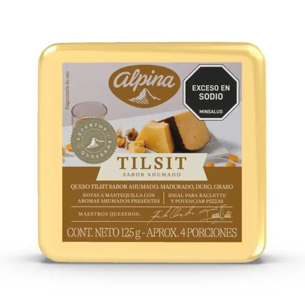 Queso Tilsit Alpina Ahumado (125 Gr)
