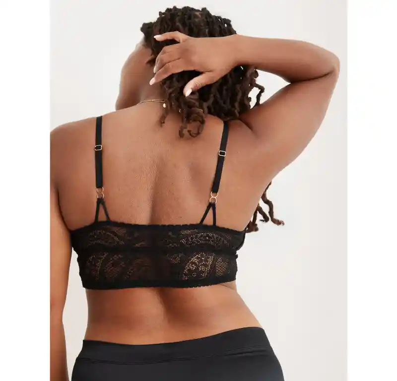 Bralette Negro Paisley Medium American Eagle