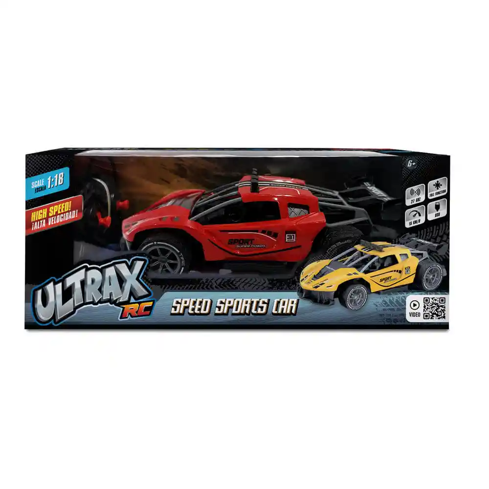 Ultrax Rc Carro Deportivo Rojo