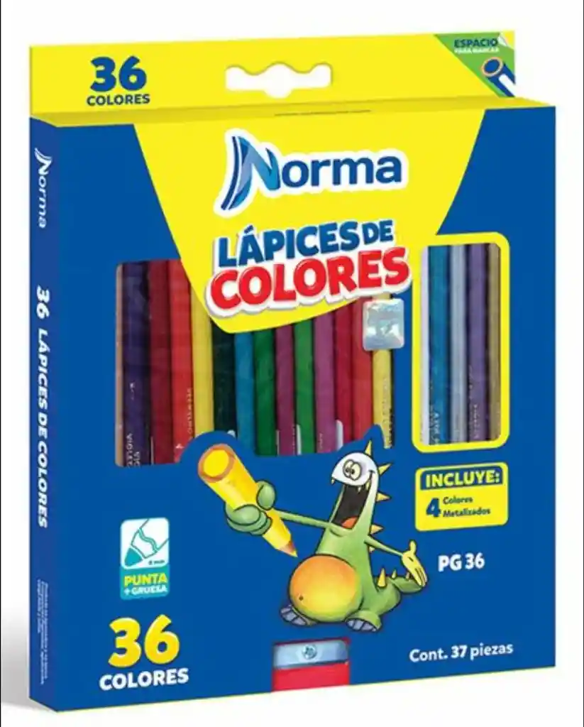 Norma Lápices de Colores Punta Más Gruesa