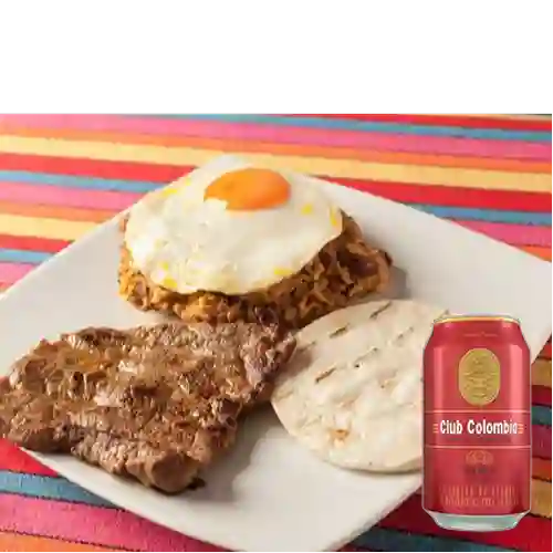Combo Calentado c/ Res + Club col. Roja Lta 330ml