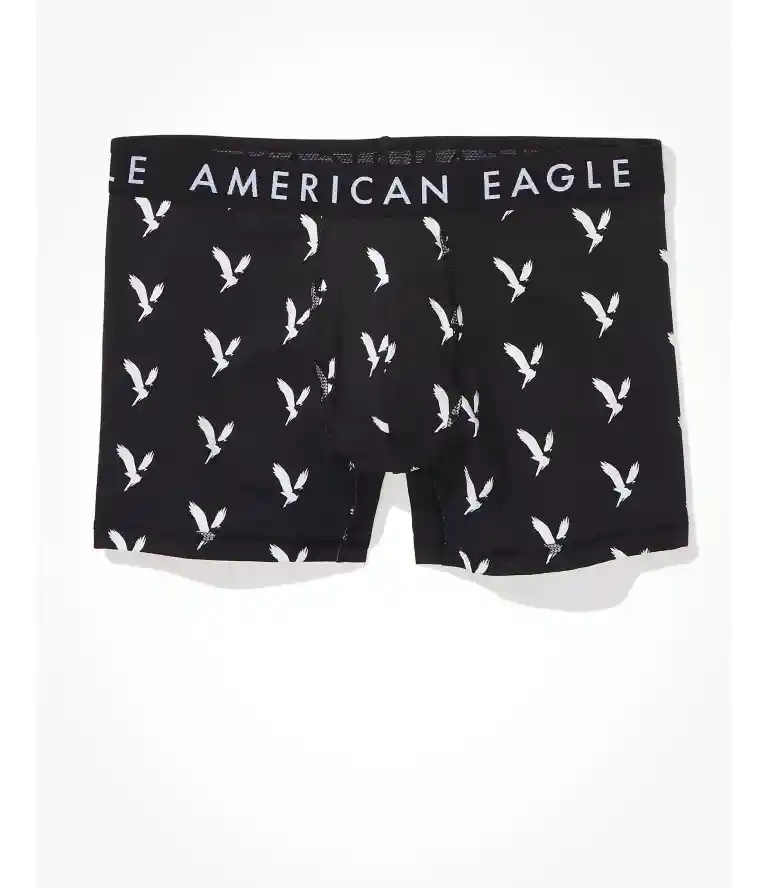 Bóxer Negro Talla Medium Hombre American Eagle
