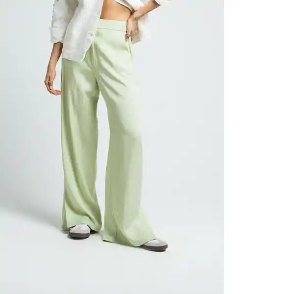 Pantalón Babette Mujer Verde Claro Talla 6 032F337 Naf Naf