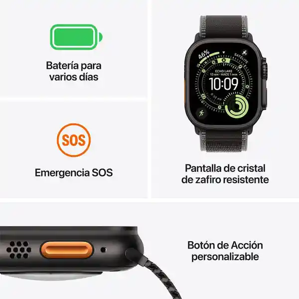 Apple Watch Ultra 3 GPS + Cellular Natural Titanium 49 mm M/L