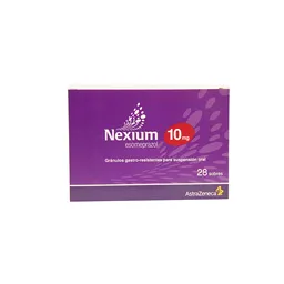 Nexium 10 Mg Caja Con 28 Sobres Rx