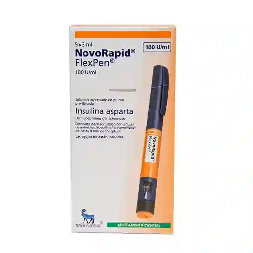 Novorapid Insulina Asparta Solucion Inyectable