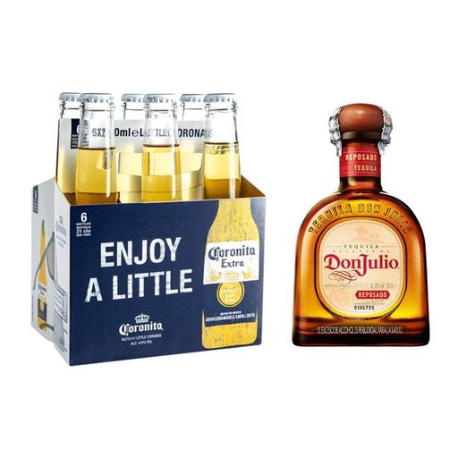 Don Julio Tequila Reposado Sixpack Coronitas En Nueva Botella Pck Express Medellin