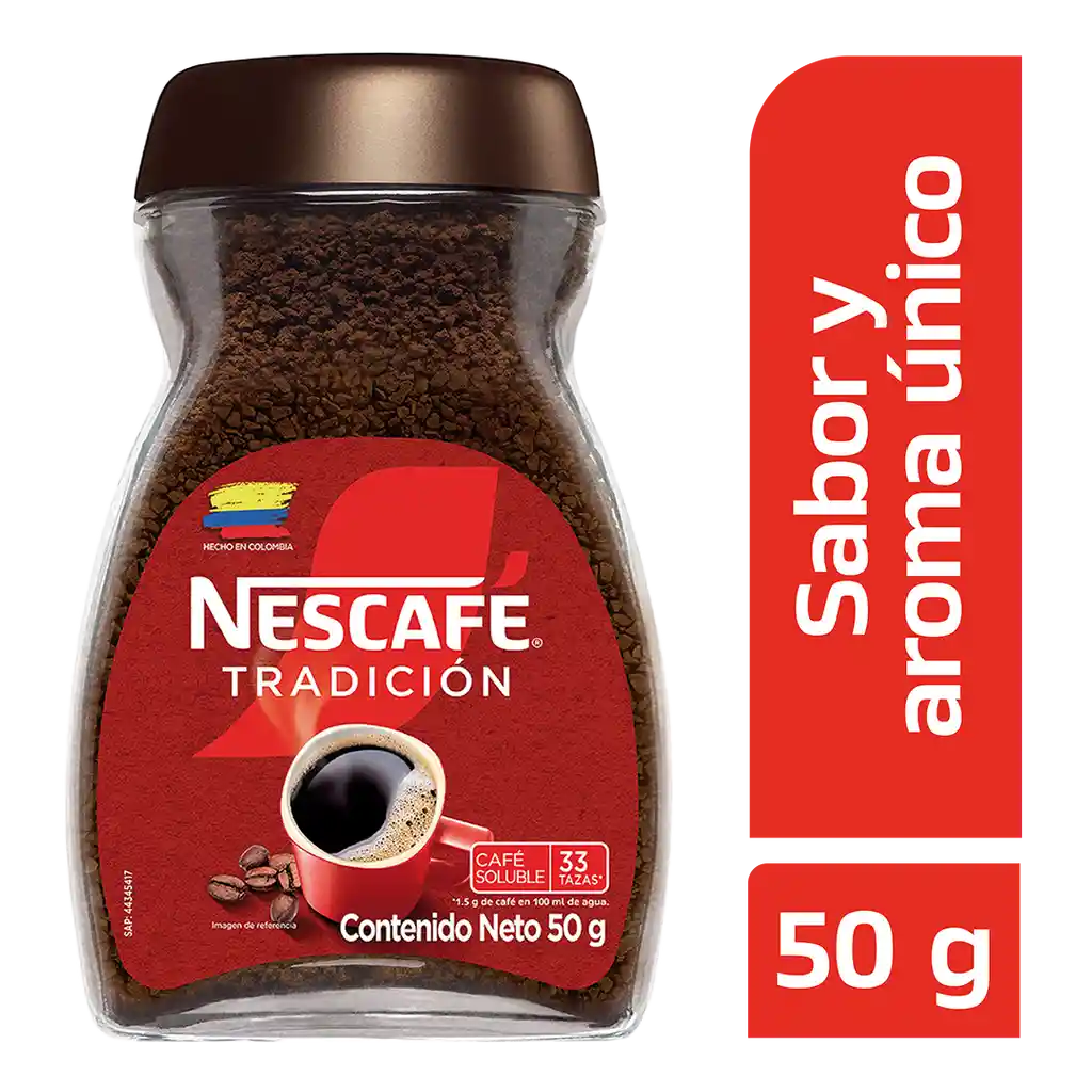 Café instantáneo NESCAFÉ Tradición x 50g