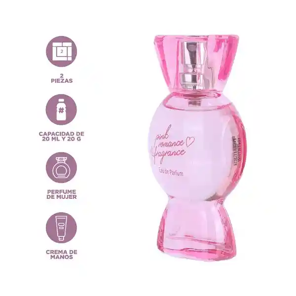 Set de Regalo Perfume y Crema Corporal Pink Romance Rose Miniso