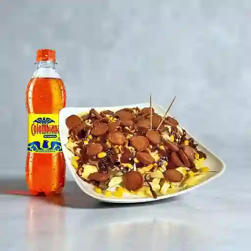 Salchipapa Mixta + Gaseosa