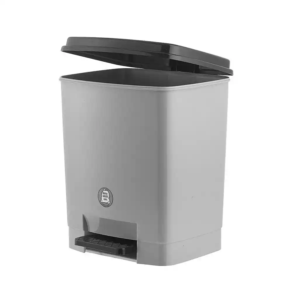 Papelera Cuadrada Pedal Vanyplas 26126
