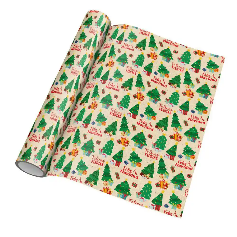Rollo de Papel Regalo Navidad Kraft Display Primavera 3755481