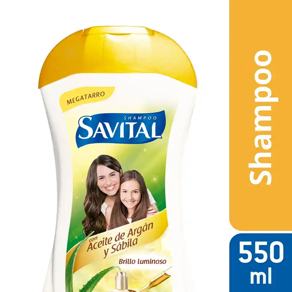 Savital Shampoo con Aceite de Argán y Sábila