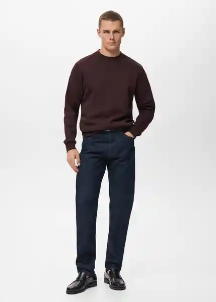 Buzo Sudadera Nola Vino Talla M Hombre Mango