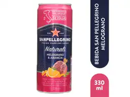 San Pellegrino Bebida Carbonatada Melograno E Arancia en Lata 