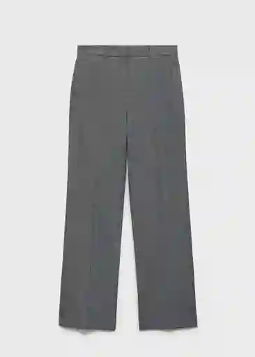 Pantalón Carlosw Gris Talla 38 Mujer Mango