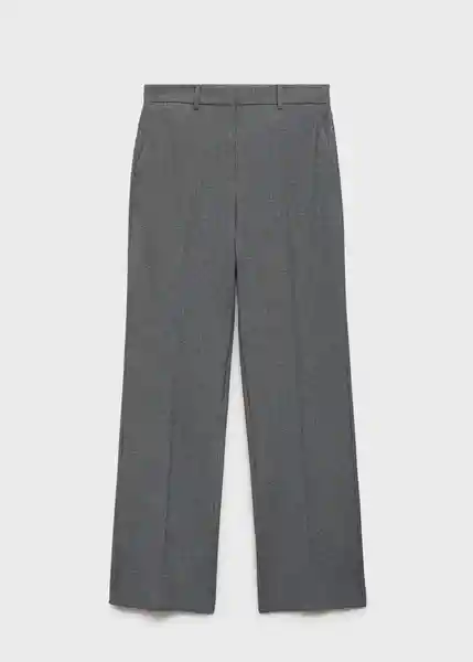 Pantalón Carlosw Gris Talla 38 Mujer Mango