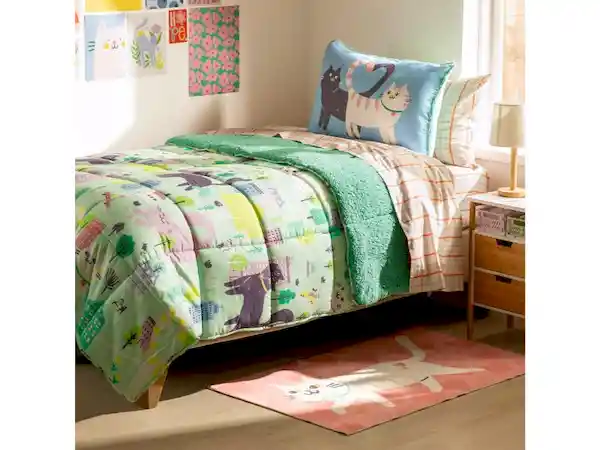 Almohadón Estampado Cordero Azul Casaideas