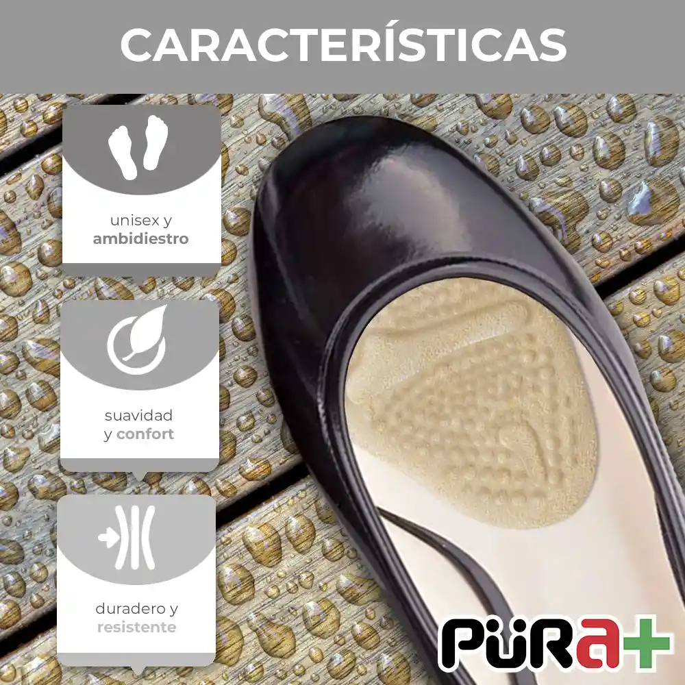 Pura más  Punteras Zapatos Gamuza Gel