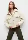 Abrigo Sherpa Offwhite Talla 22 Teen Niñas Mango