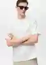 Camiseta Gari Blanco Talla L Hombre Mango