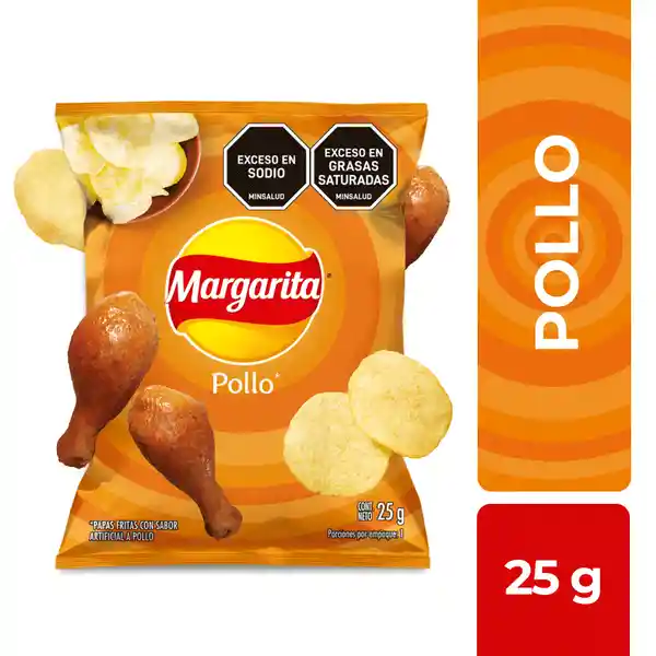 Margarita Snack Papas Pollo 25 g