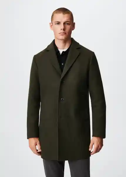 Abrigo Hake-I Dark Caza Talla XS Hombre Mango